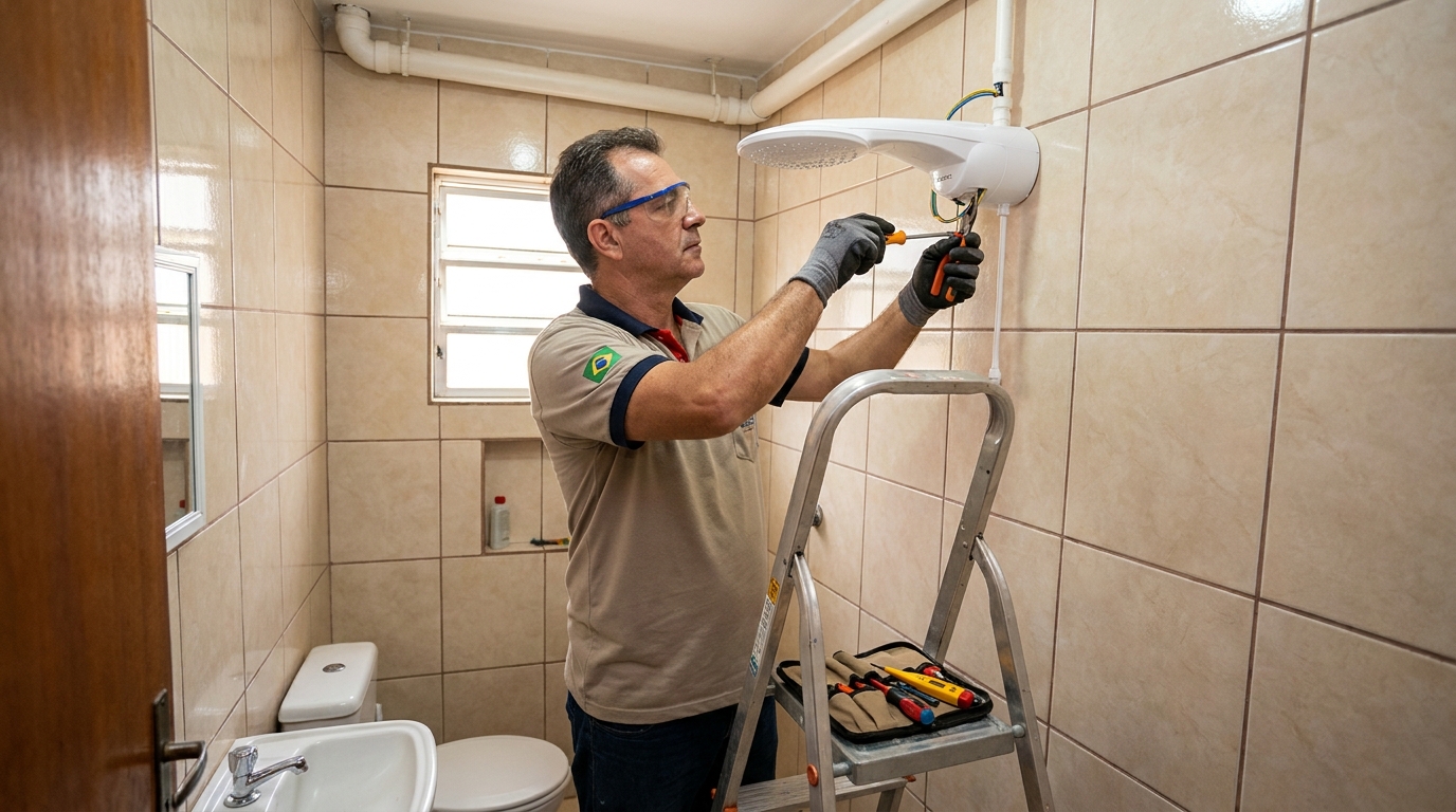 Instalação com pressurizador em Palmas-TO